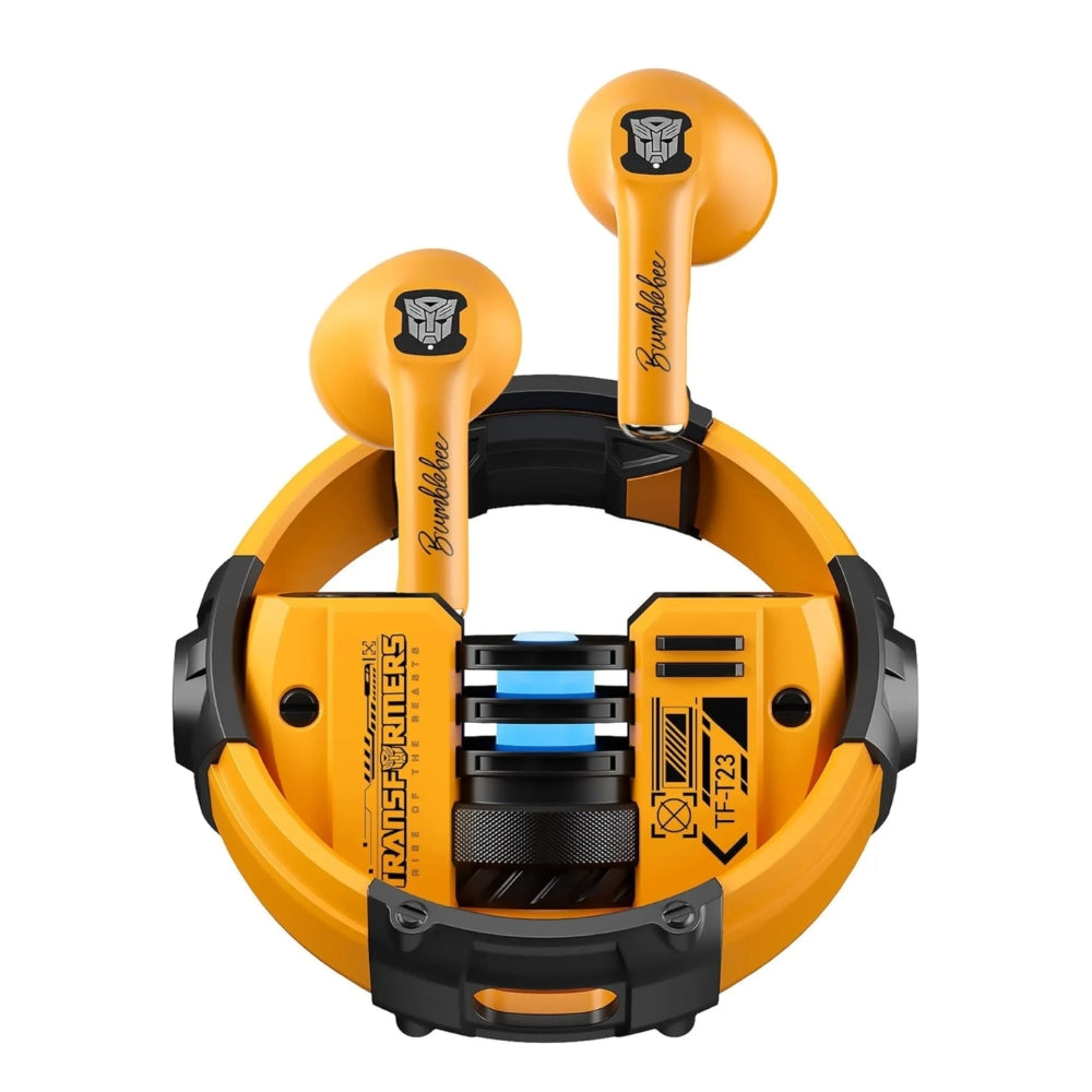 Auriculares Inalambricos Transformers Bumblebee IPX5 BT v5.4 Bateria hasta 5 Horas Modo Dual Control de Volumen Tactil Puerto USB-C TF-T23-YW