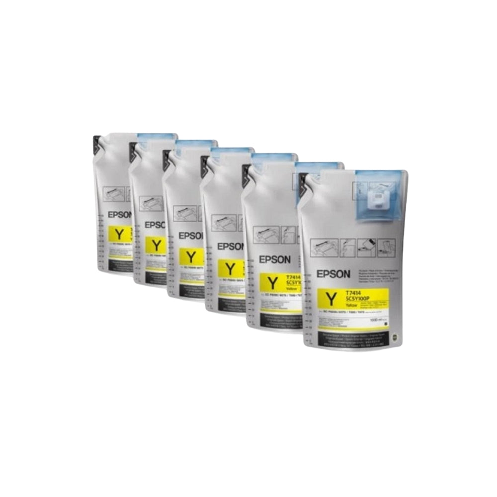 Cartucho de Tinta Epson T46C Ultrachrome DS para Plotter de Sublimacion color Amarillo de 6.6L T46C420
