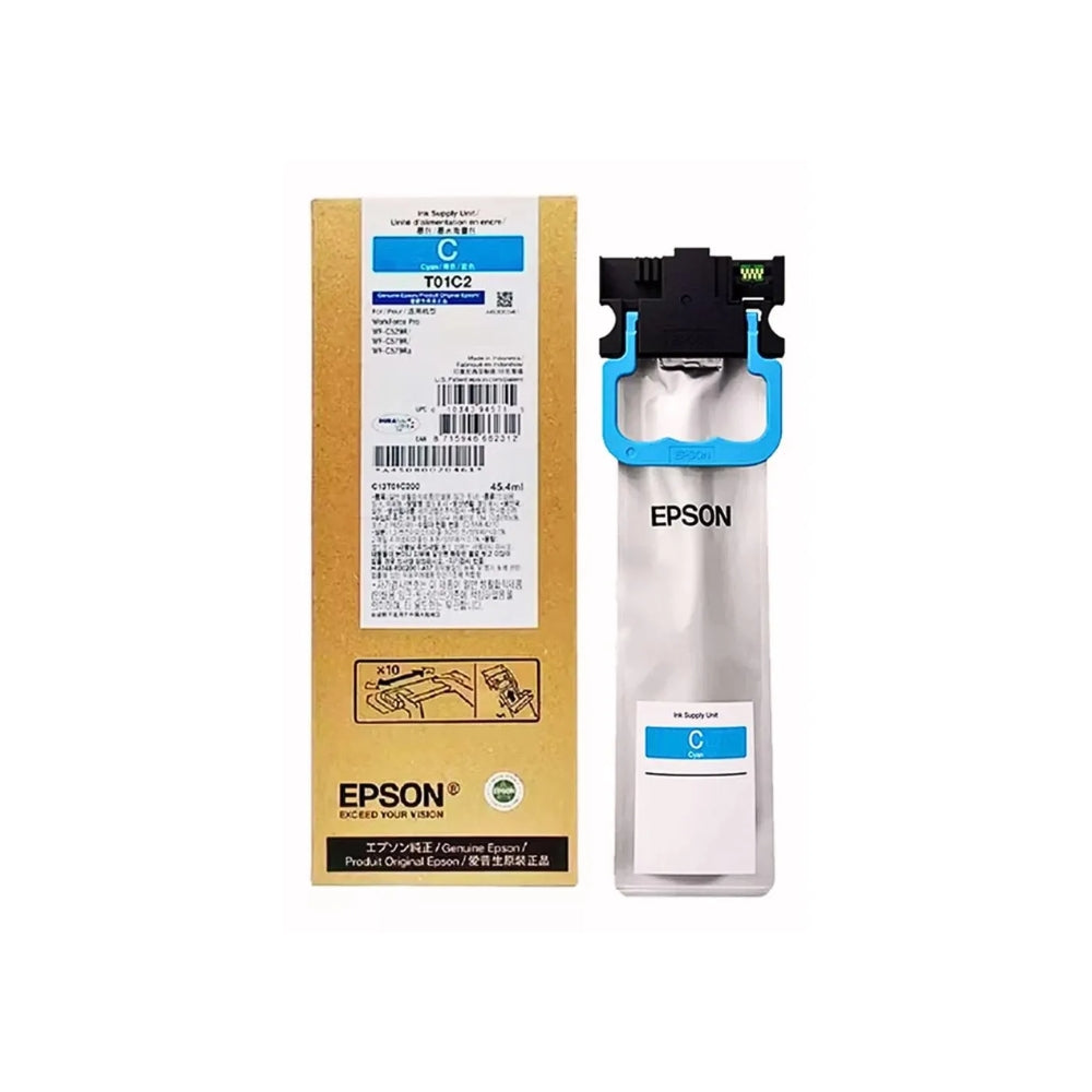 Cartucho de Tinta Epson T01C Rendimiento hasta 5.000 Paginas color Cian T01C200