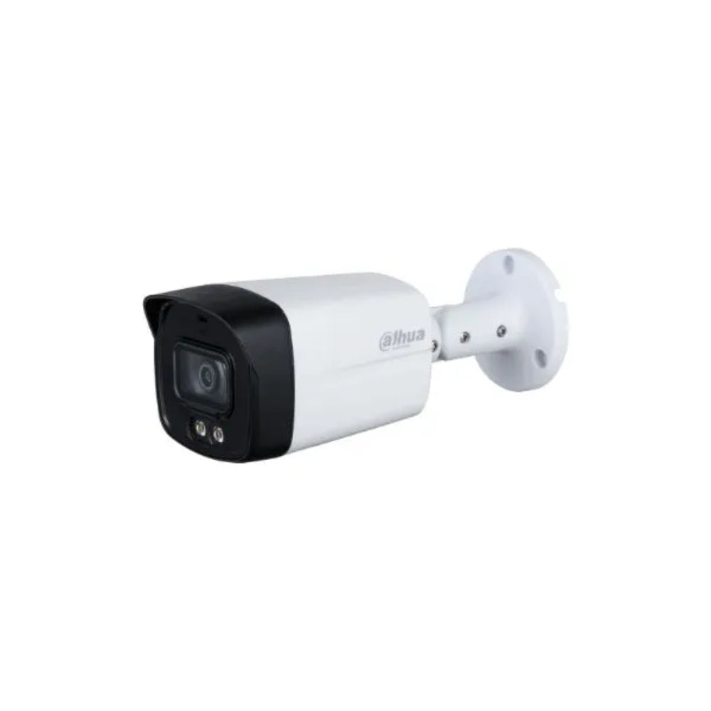 Camara Dahua HDCVI Bala 2MP Metal Plastico con Audio Lente 2.8mm 30fps 1080p IP67 HAC-HFW1239TLM-IL-A-28-S2