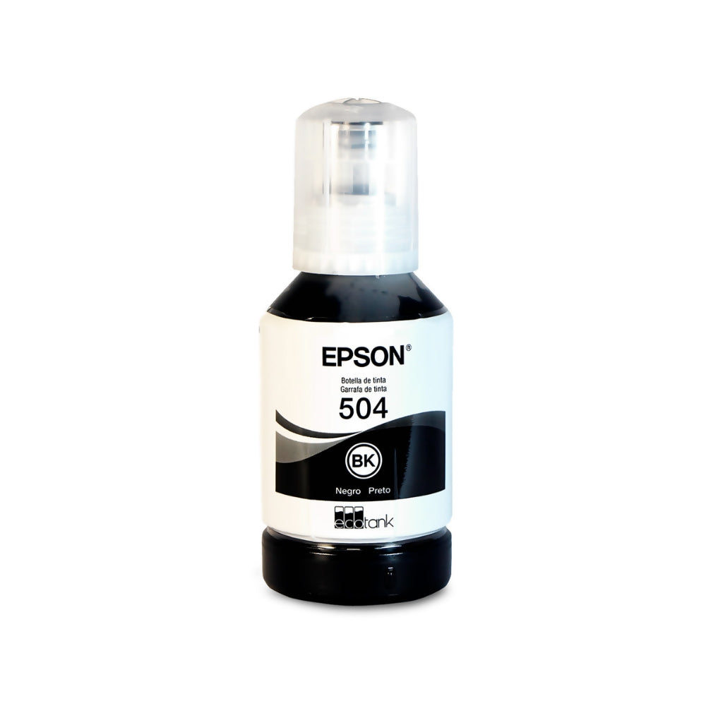 Botella de Tinta Epson T504 color Negro de 70ml T504120-AL