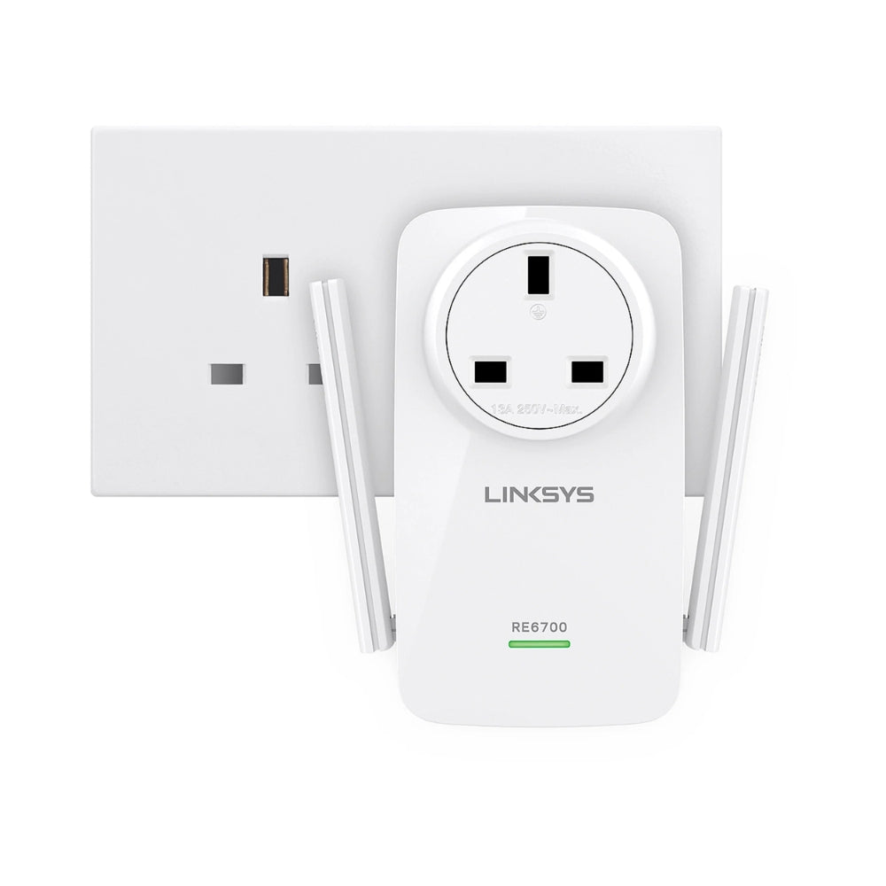 Extensor de Rango WiFi Linksys AC1200 802.11ac hasta 867Mbps Doble Banda 1xEthernet Gigabit RE6700