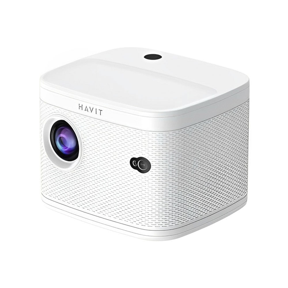 Proyector Havit Smart HD Soporta 4K 10000 Lumens 230 ANSI Lumens WiFi Doble Banda 2.4 y 5.0 GHz Sonido HiFi Enfoque y Alineacion de Pantalla Automatico PJ210 PRO-EU-W