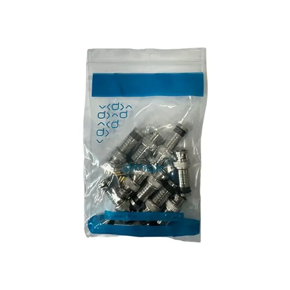 Kit de 10 Piezas de Conector BNC Dimax a Presion RG6 N043