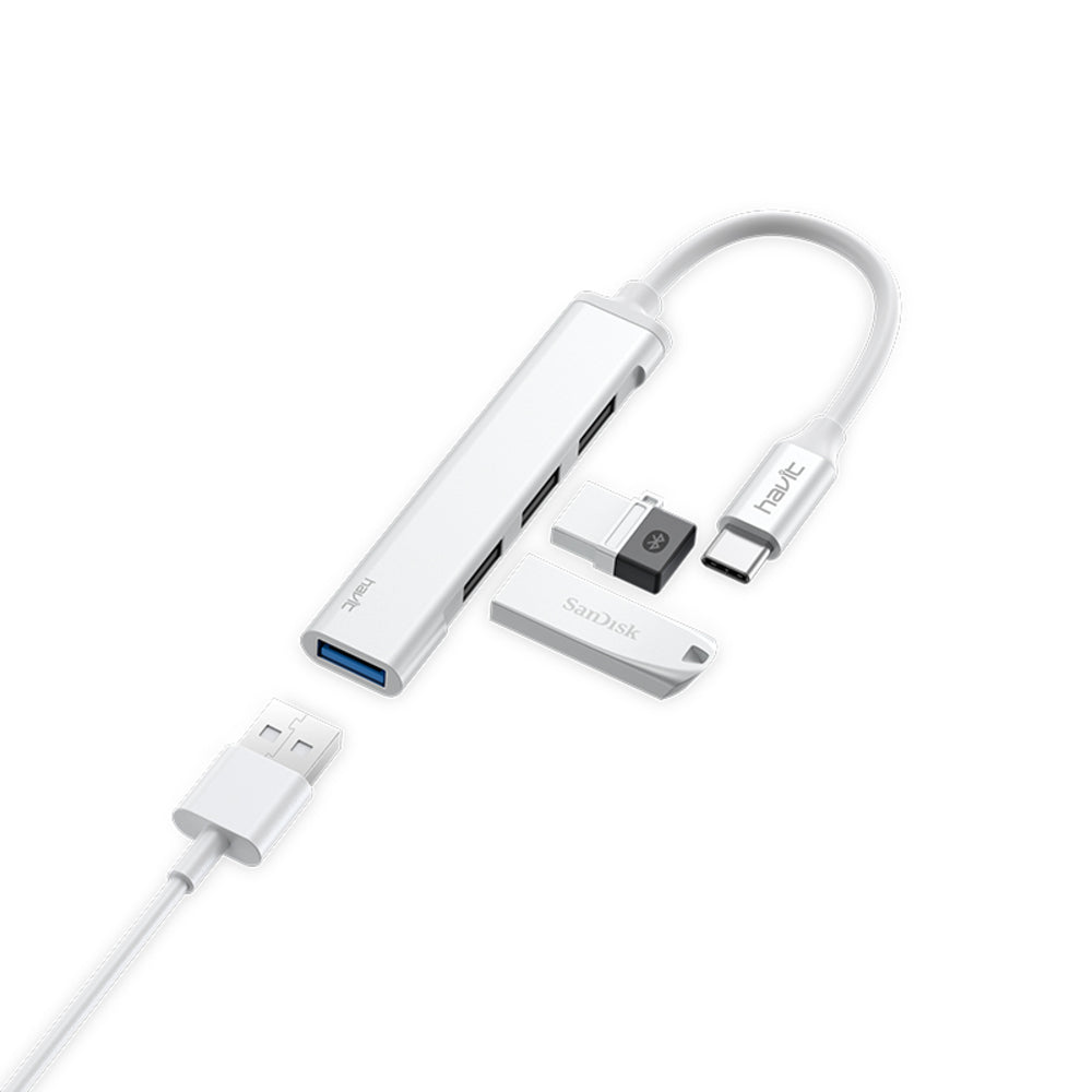 Hub Havit USB-C a 4 puertos USB-A HB41 TYPE-C HUB