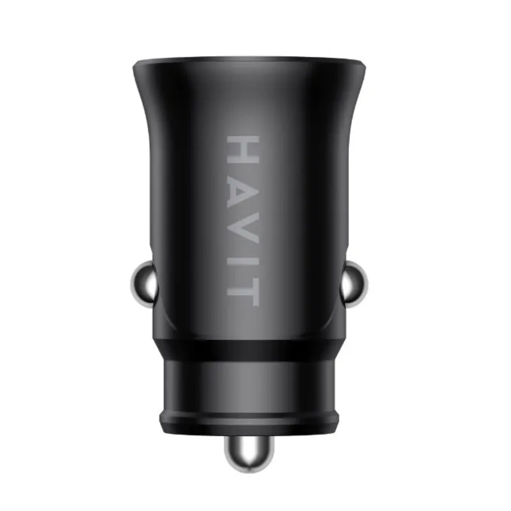 Cargador para Vehiculo Havit Salida Puerto USB-A 3Amp y USB-C 3Amp CC2022