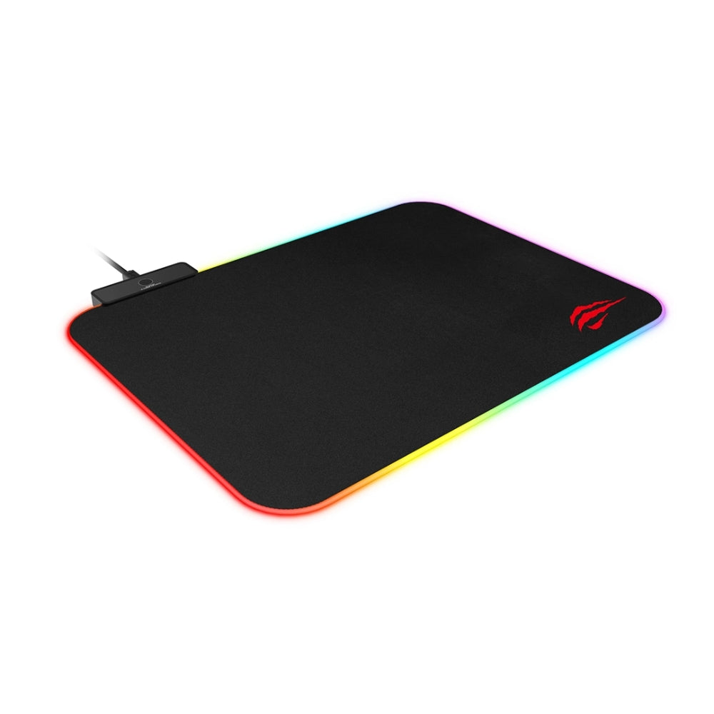 Mouse Pad Gamer Havit con 10 Grupos de ILuminacion RGB Cable 1.8m 36x26cm MP901