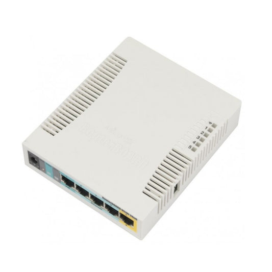 Access Point Mikrotik SoHo Alta Potencia 2.4GHz Antena Integrada 2.5dBi Norma 802.11B/G/N + 5 Ethernet 100Mbps +1xUSB 2.0 Licencia Nivel 4 RB951Ui-2HnD