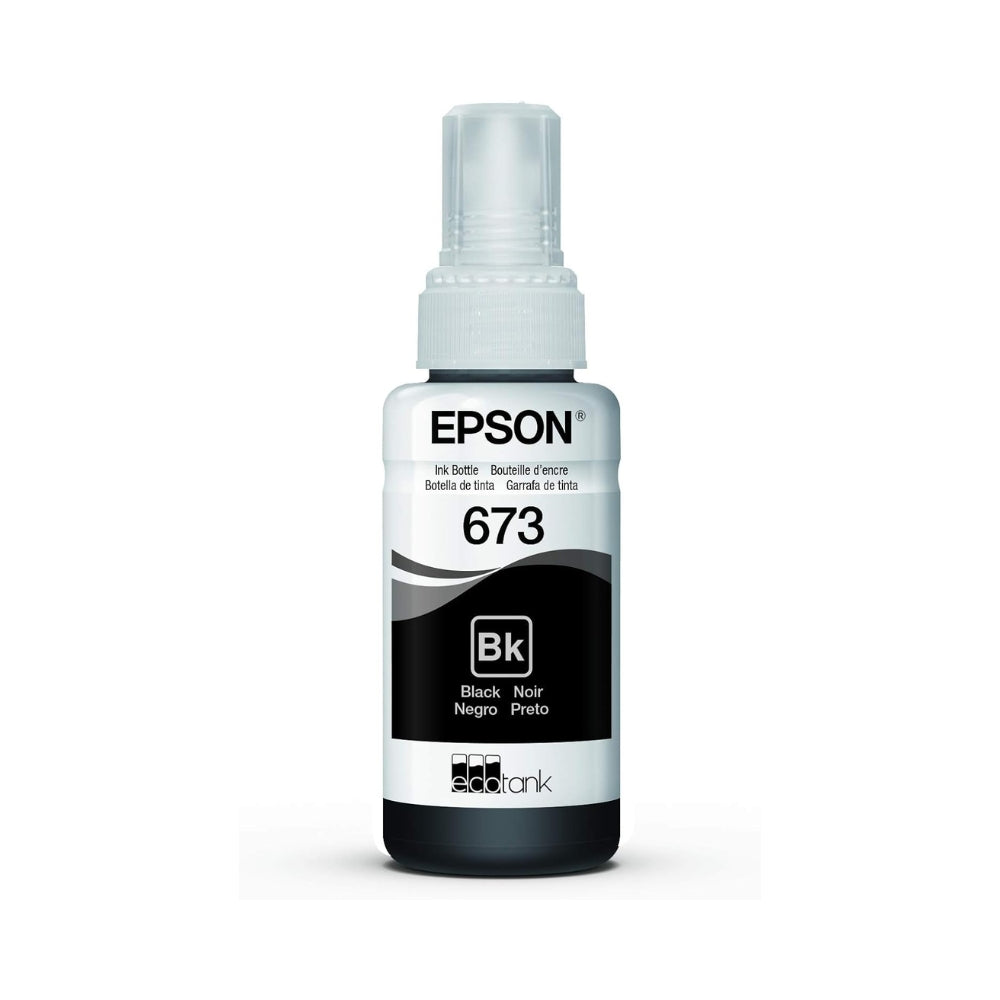 Botella de Tinta Epson T673 color Negro de 70ml T673120-AL