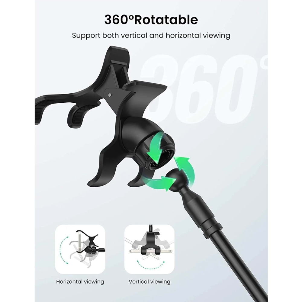 Soporte Ugreen Multifuncion Flexible compatible con Telefono de 4" a 7.2" color Negro 80906