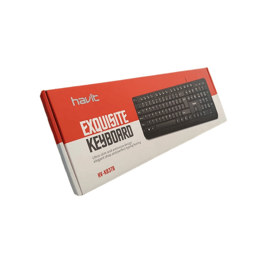 Teclado Havit en Español 104 Teclas Cable 1.5m Puerto USB-A HV-KB378-SP