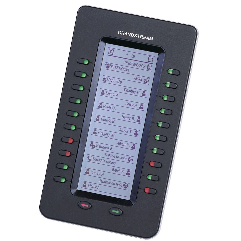 Extension de Teclado GranDStream para GXP2140-2170-GXV3240 Teclas BLF Touchscreen con 20 Botones Programables Hasta 4 Modulos GXP2200EXT