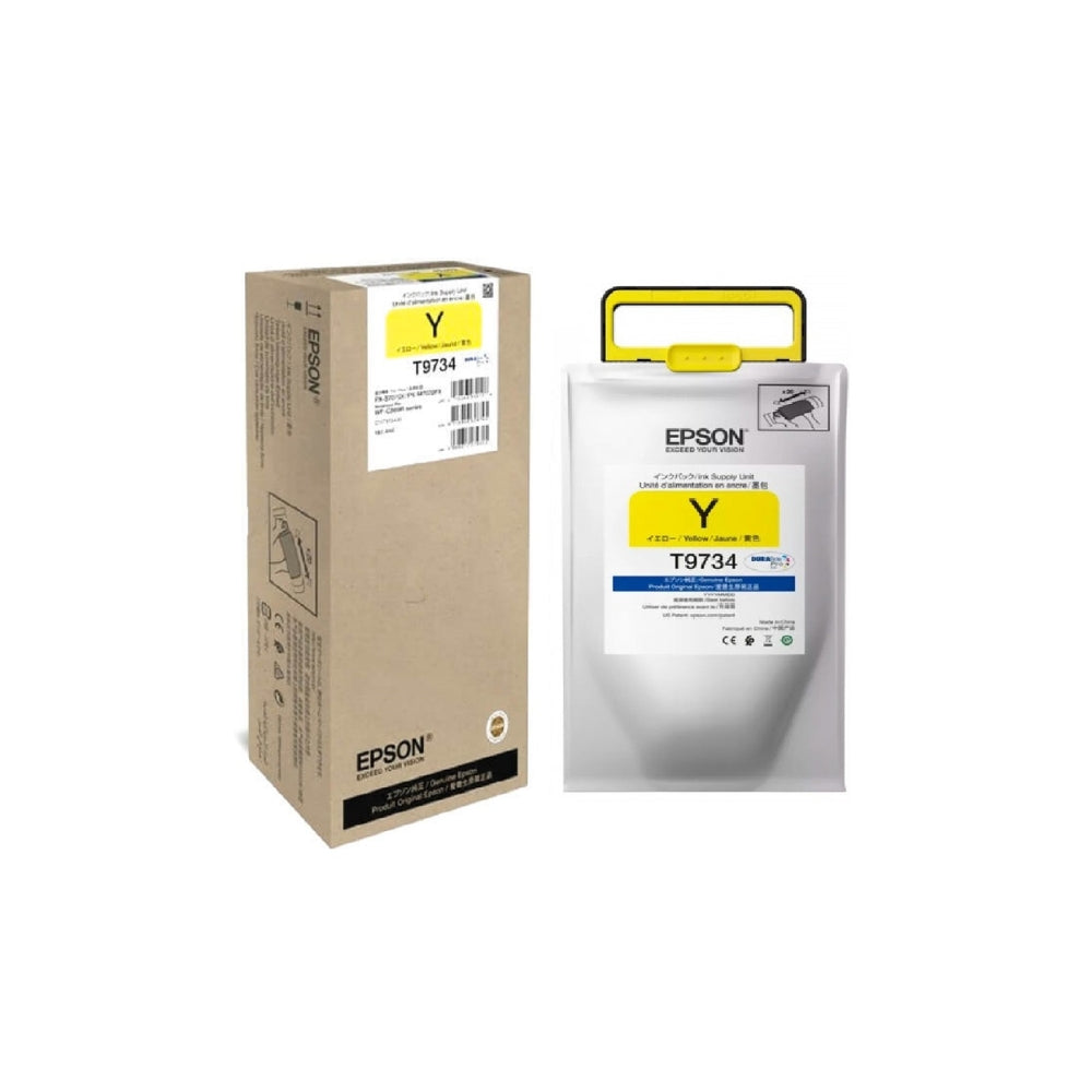 Cartucho de Tinta Epson T9734 de Alto Rendimiento hasta 22.000 Paginas color Amarillo T973420