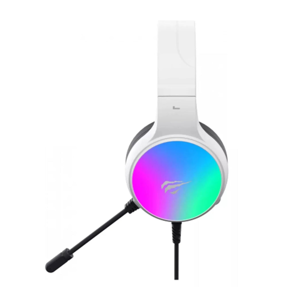 Audifonos Havit Gamer RGB USB 7.1 Microfono Flexible cable de 2.1 Metros H2043U-WBK