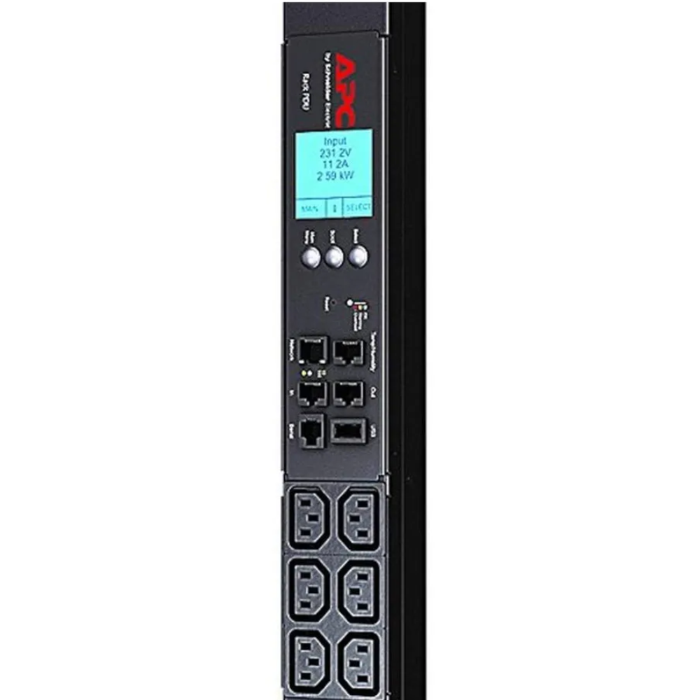 Unidad PDU APC 2G para Rack con Instrumentacion 0U, 20A, 208V, 18xC13 y 2xC19 Enchufes AP8858