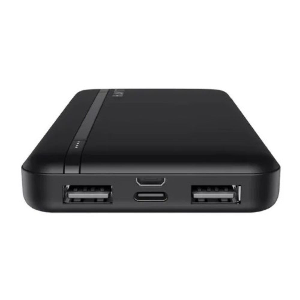Cargador Portatil Havit Power Bank de 10.000 mAh con Indicador LED de Bateria doble salida USB-A color Negro PB89-BK
