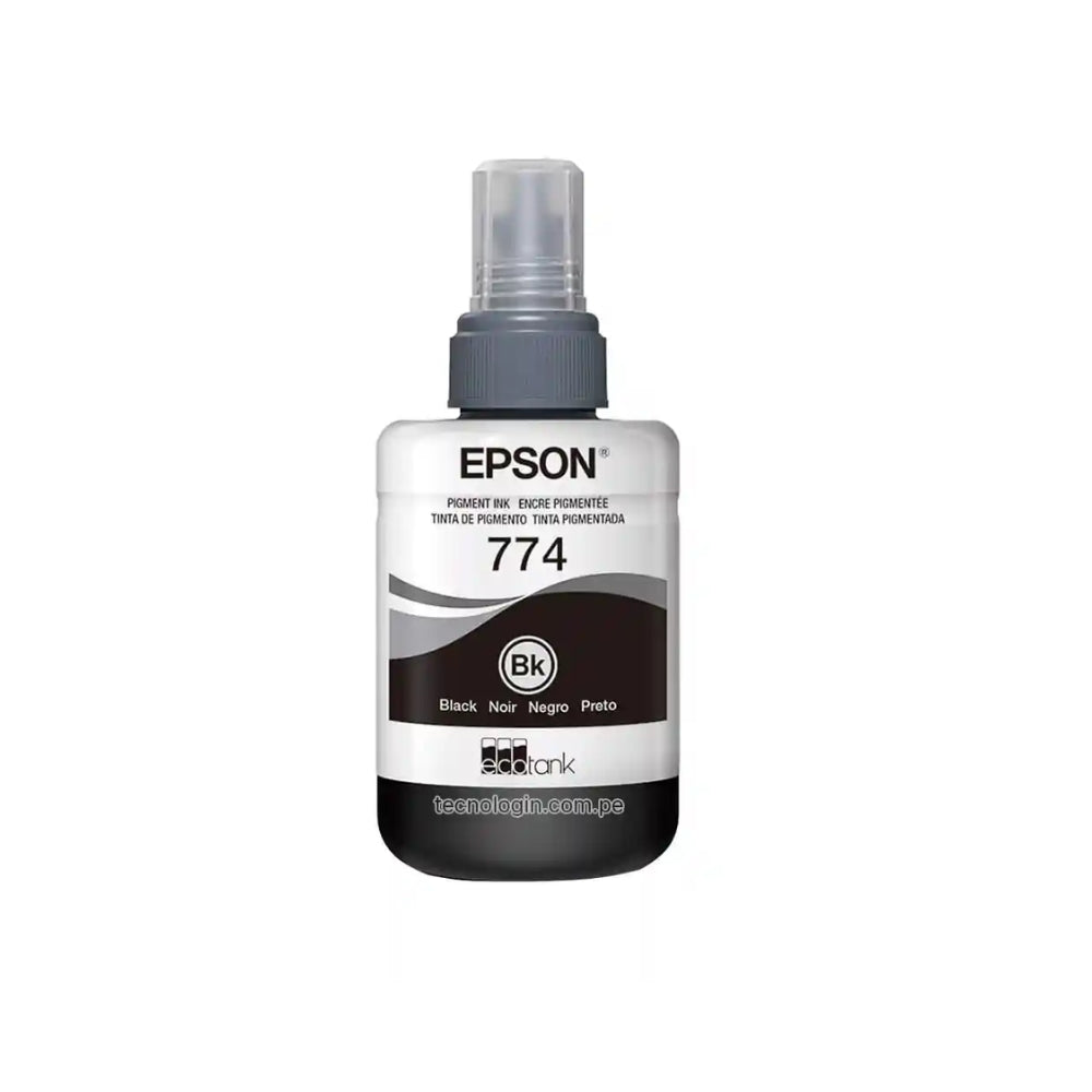Botella de Tinta Epson T774 color Negro de 140ml T774120-AL
