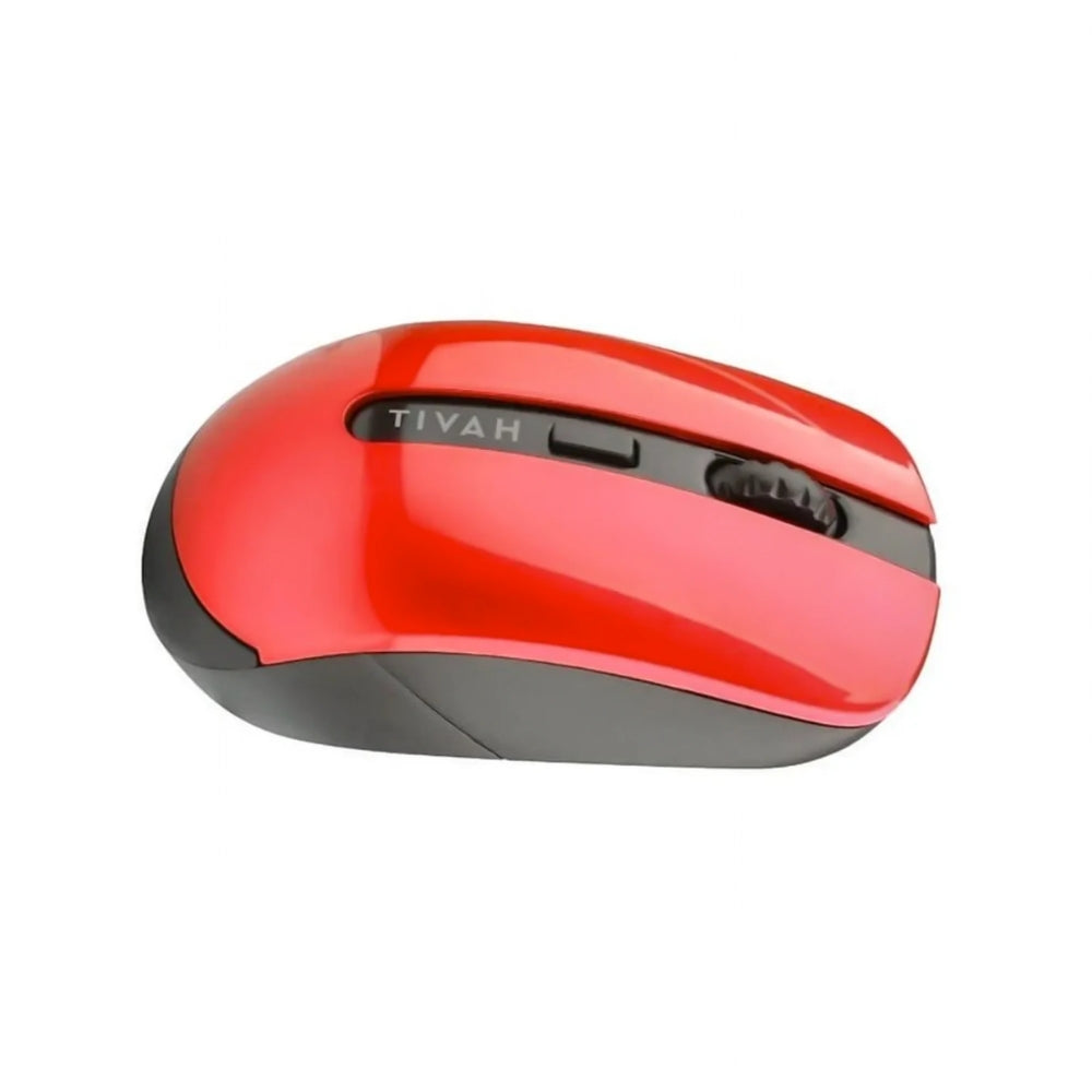 Mouse Havit Inalambrico Resolucion hasta 1600 DPI de 4 Botones color Negro con Rojo HV-MS989GT-B/R