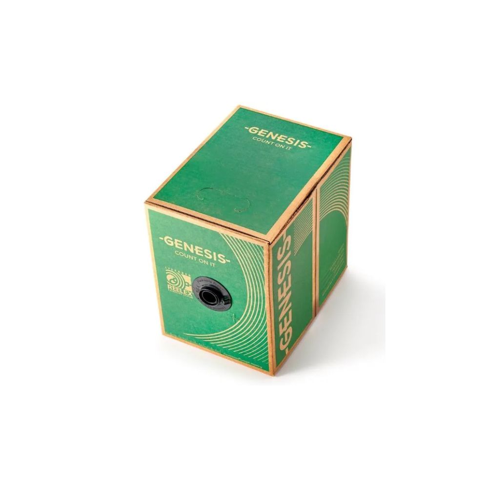 Cable de Alarma Genesis contra Incendios 22AWG 4 Hilos Blindado Total Resistente a la Luz Voltaje 300V Enchaquetado de PVC Rollo de 305 Metros 43011104