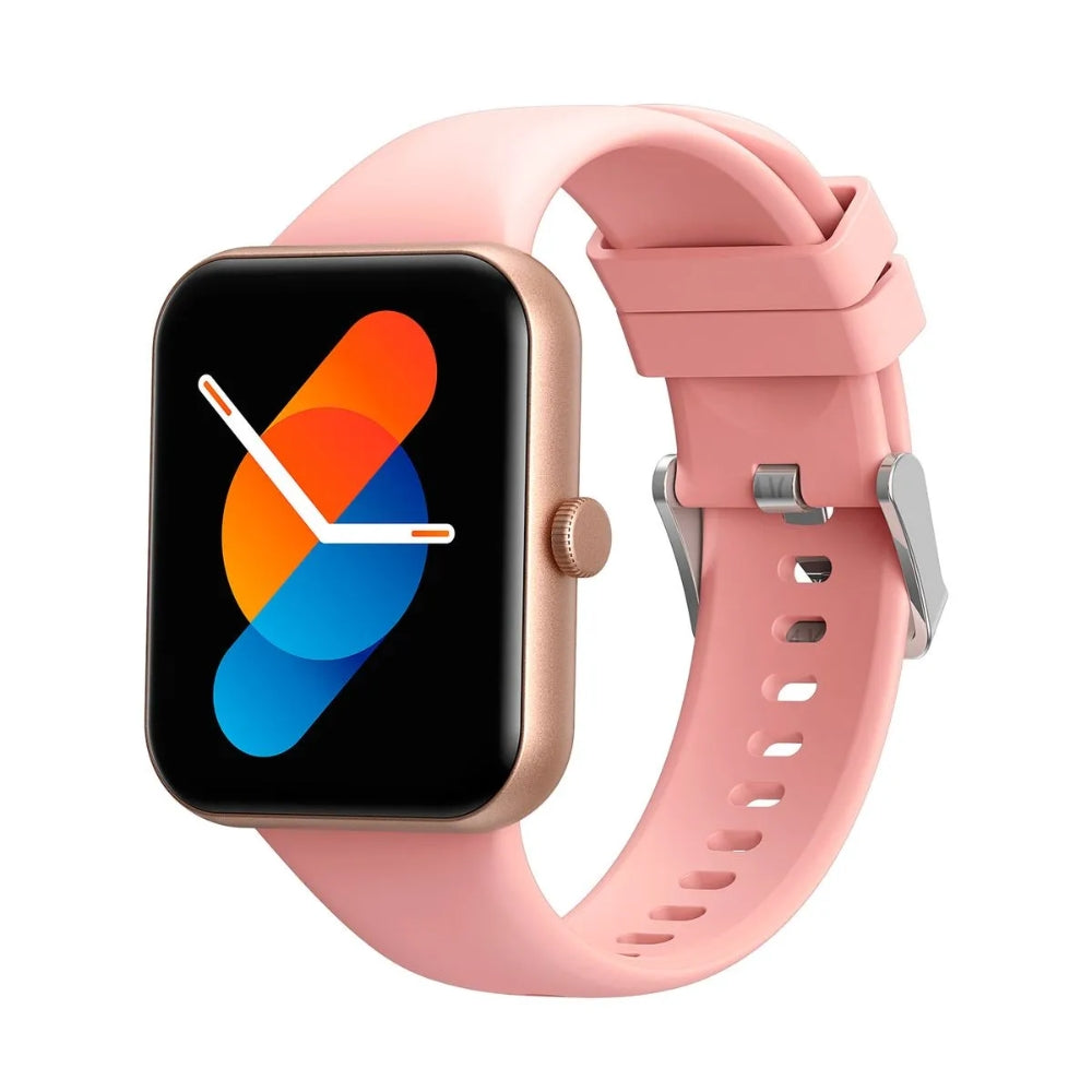 Reloj Havit Smartwatch con Asistente de Voz y Llamadas Monitoreo de Salud Sensor de Temperatura Resistente al Agua IP67 color Rosado M9034-P