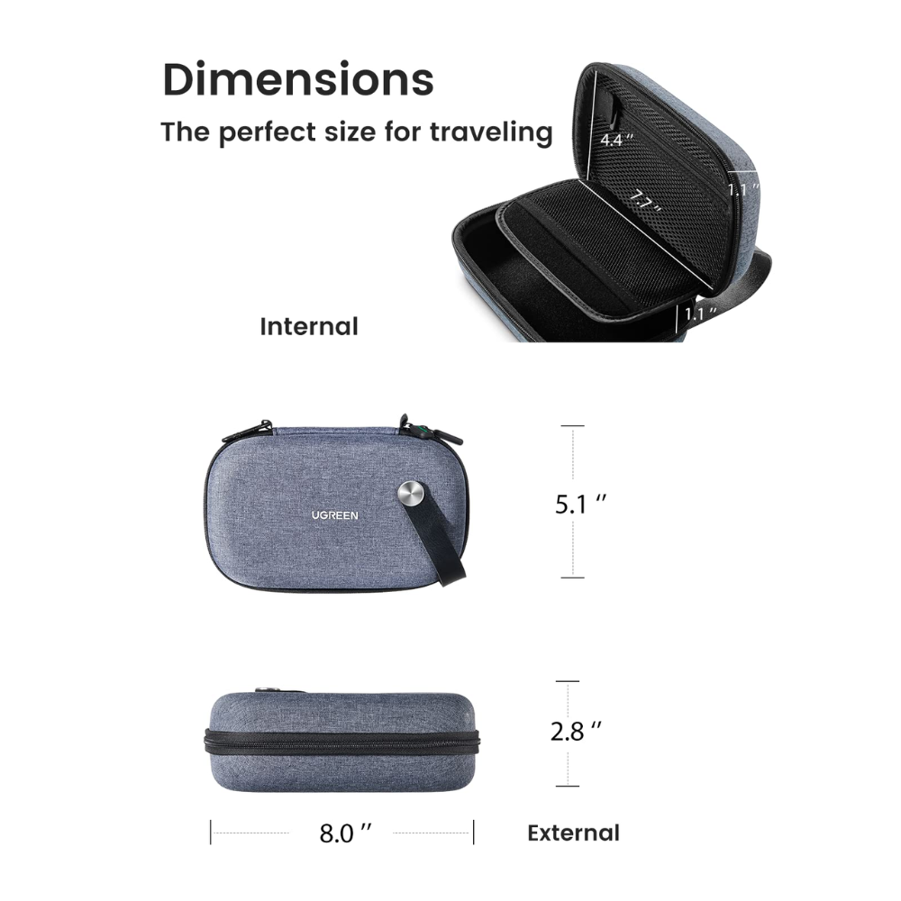 Bolso para Accesorios Ugreen Organizador de Cables Impermeable 50903