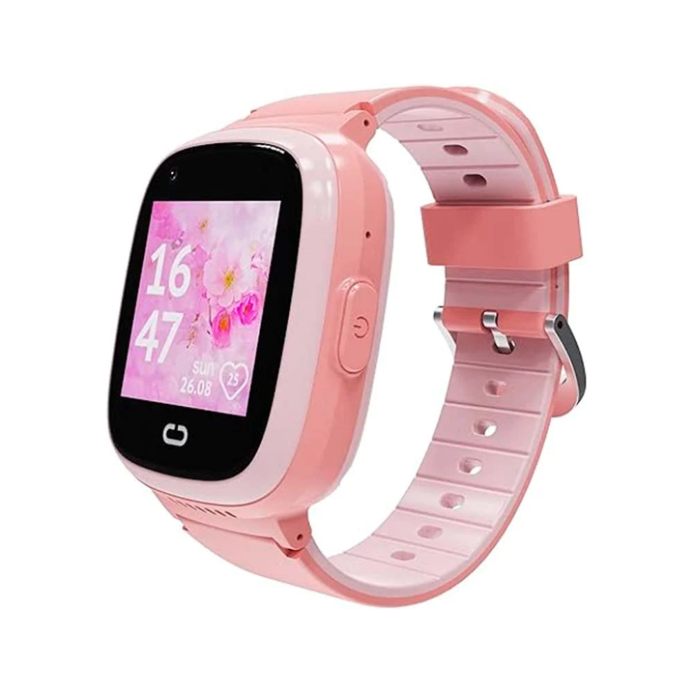 Reloj Havit con GPS y Camara HD Soporta 4G para video llamadas Resistente al Agua Boton de Emergencia y Monitoreo Remoto IP67 color Rosado GT-KW11 US-PINK