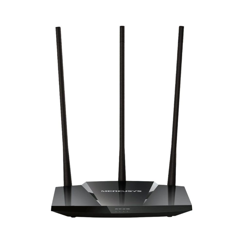 Router Mercusys Inalambrico Rompe Muro 300Mbps 1WAN 3LAN 10/100Mbps 3 Antenas Fijas 7dBi Boton Turbo MW330HP