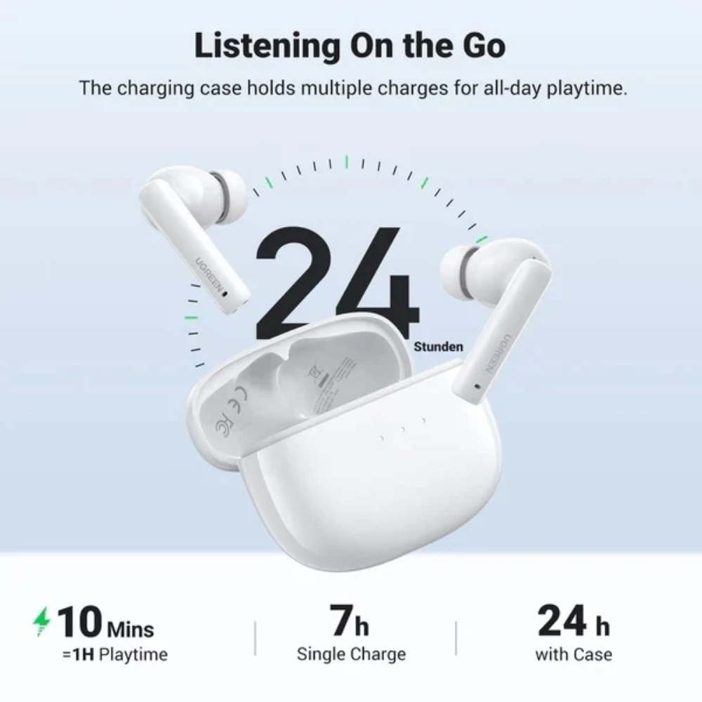 Auriculares Ugreen con Cancelacion de Ruido Activa HiTune T3 NC Bateria 7 Horas 90206