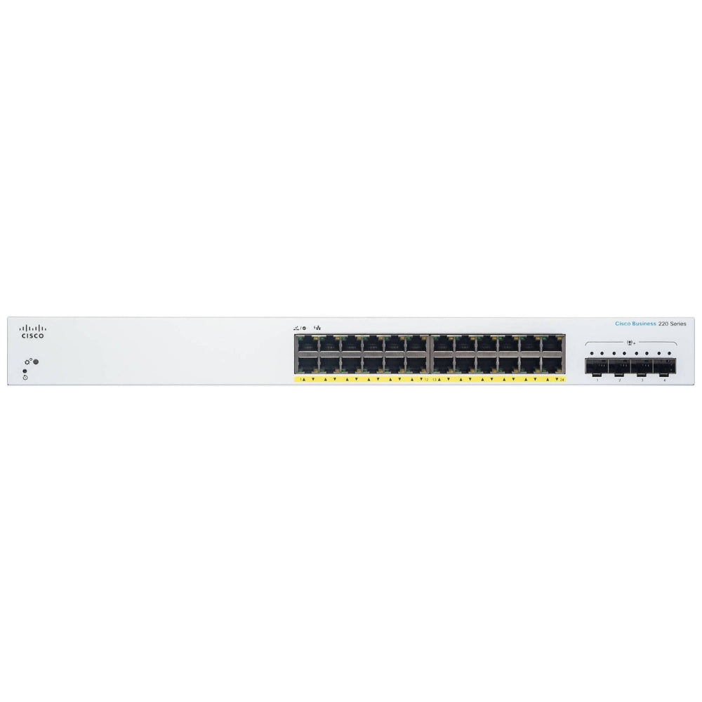 Switch Cisco CBS220 Inteligente 24 Puertos GE PoE 4x1G SFP CBS220-24P-4G-NA