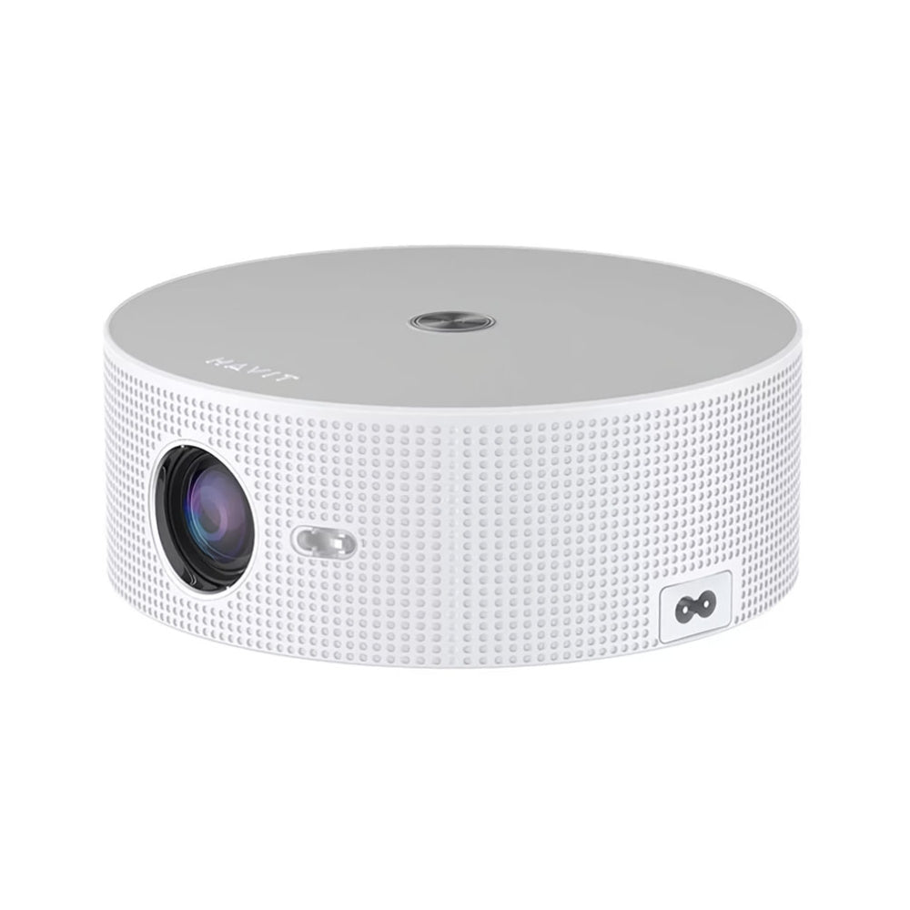 Proyector Havit Smart Imersivo HD Soporta FullHD 1080P Pantalla 32" hasta 200" 7500 Lumens 180 ANSI Lumens Semi Enfoque Automatico Doble Banda 2.4 y 5.0GHz PJ217-EU-WH