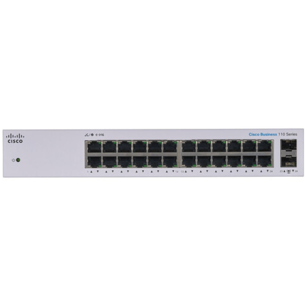Switch Cisco CBS110 No Administrable 24 Puertos GE 2x1G SFP Compartido CBS110-24T-NA