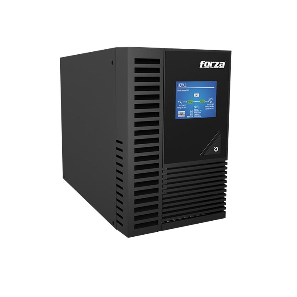 UPS En Linea Forza 1000VA 900W Pantalla LCD Comunicacion USB SNMP RS232 con 3 Salidas NEMA FDC-1002T