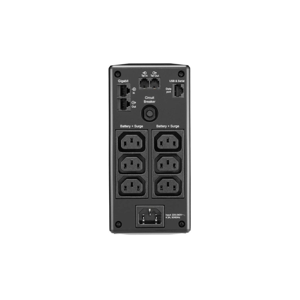 UPS APC Interactivo de 900VA 540W 230V AVR Salidas 6xIEC C13 Pantalla LCD BR900MI