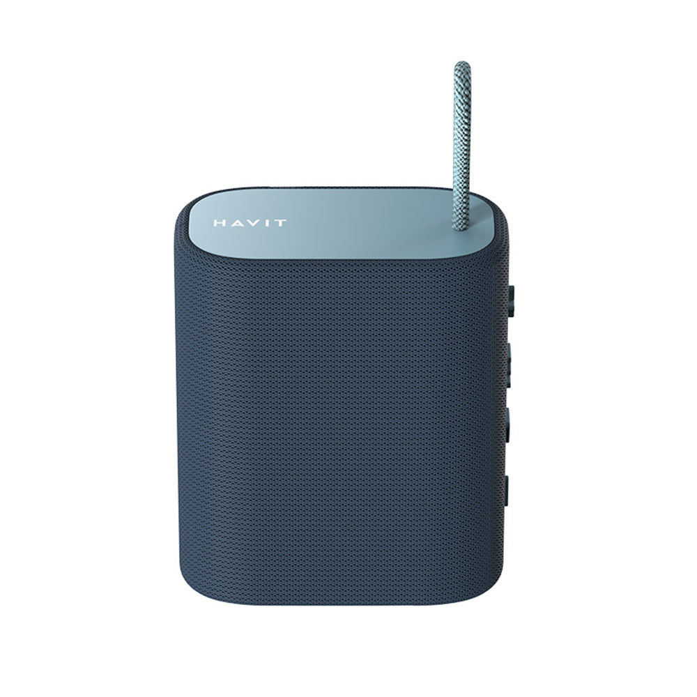 Parlante Bluetooth Havit Portatil 5Watts Bluetooth 5.3 Bateria Hasta 6 Horas Puerto Carga USB-C Puerto AUX Color Azul SK801BT-BL