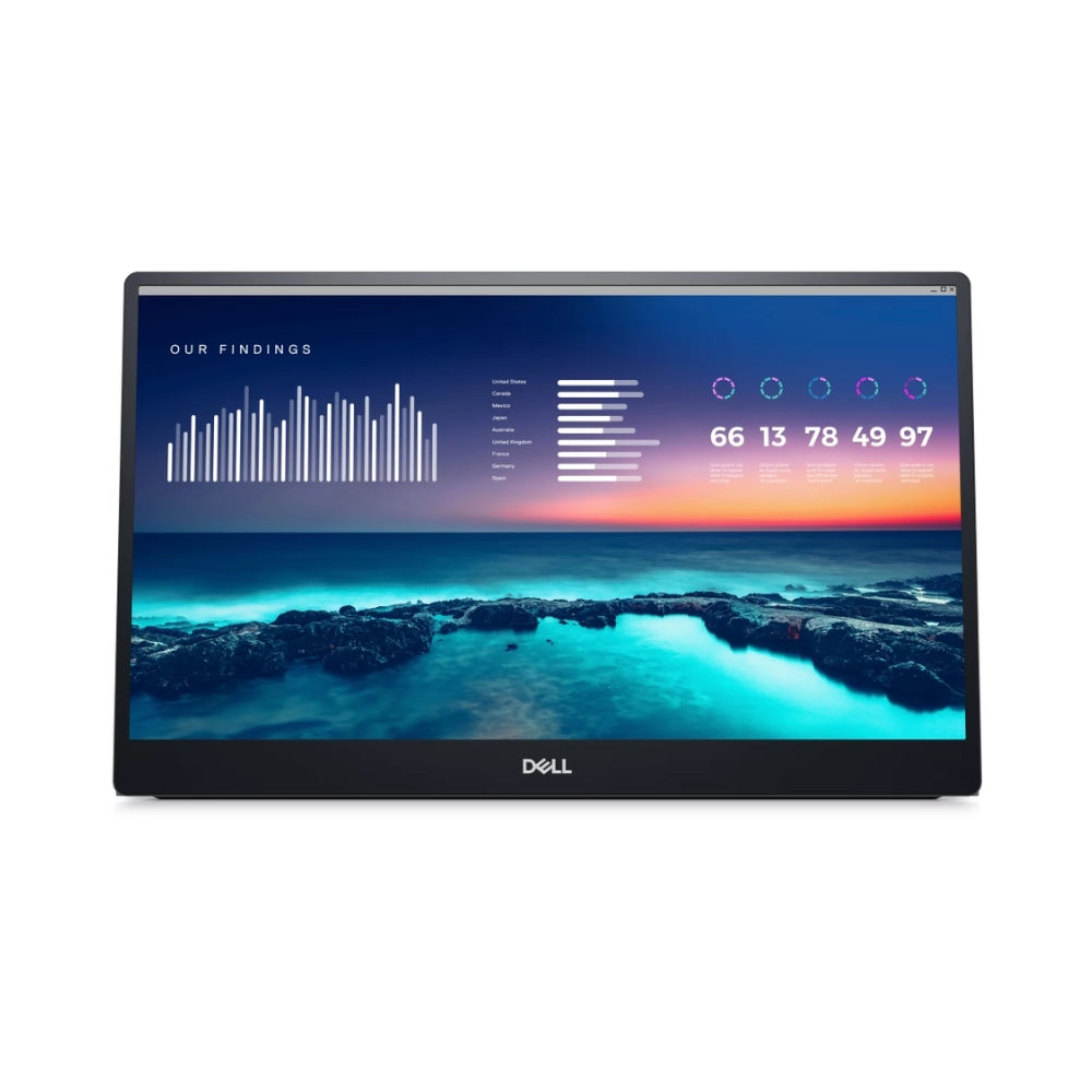 Monitor Dell 14.0" Resolucion 1920x1080 ComfortView Puertos 1xDP v1.2 2xUSB-C P1424H