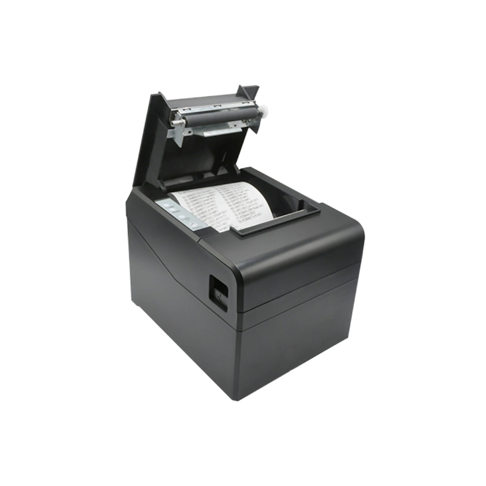 Impresora Termica ZKTeco de Escritorio Ancho de Papel 80mm Velocidad 230mm/s TPH: 100Km Comunicacion USB RS232 y Ethernet ZKP8001