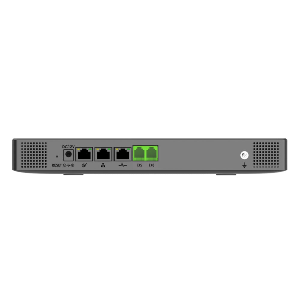 Central IP GranDStream 1 Troncal 1 Puerto FXO 1 Puerto FXS 500 Cuentas SIP 75 Llamadas Simultaneas 3 Puertos Ethernet Gigabit PoE+ UCM6301