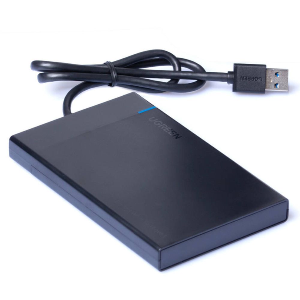 Case Externo Ugreen 2.5” SATA UASP para SSD HDD SATA I/II/III de 7 y 9.5mm Soporta hasta 10TB puerto USB-A 3.0 30847