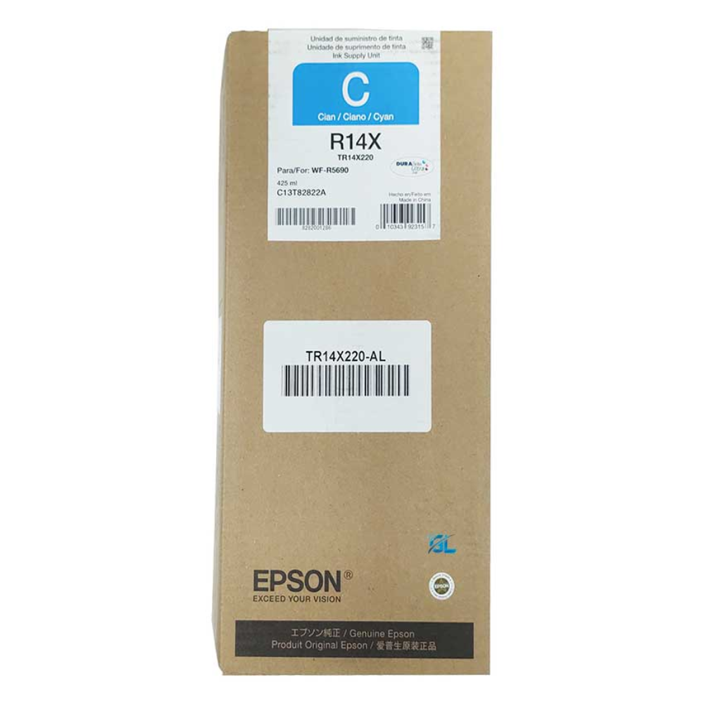 Cartucho de Tinta Epson R14X de Extra Alto Rendimiento hasta 50.000 Paginas color Cian TR14X220-AL