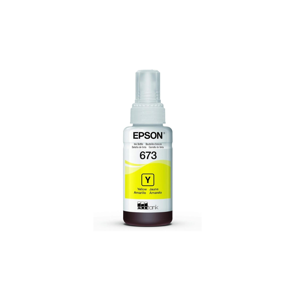 Botella de Tinta Epson T673 color Amarillo de 70ml T673420-AL