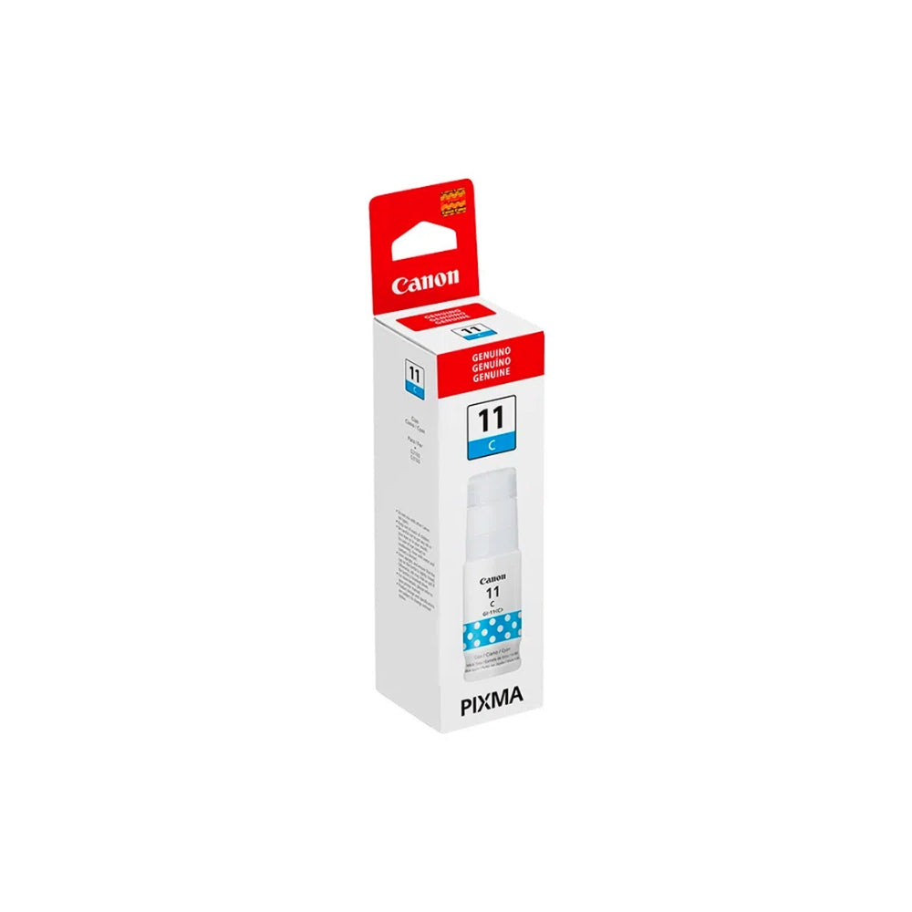 Botella de Tinta Canon GI-11C color Cian de 70ml Compatible con Pixma G2160 4534C001AA