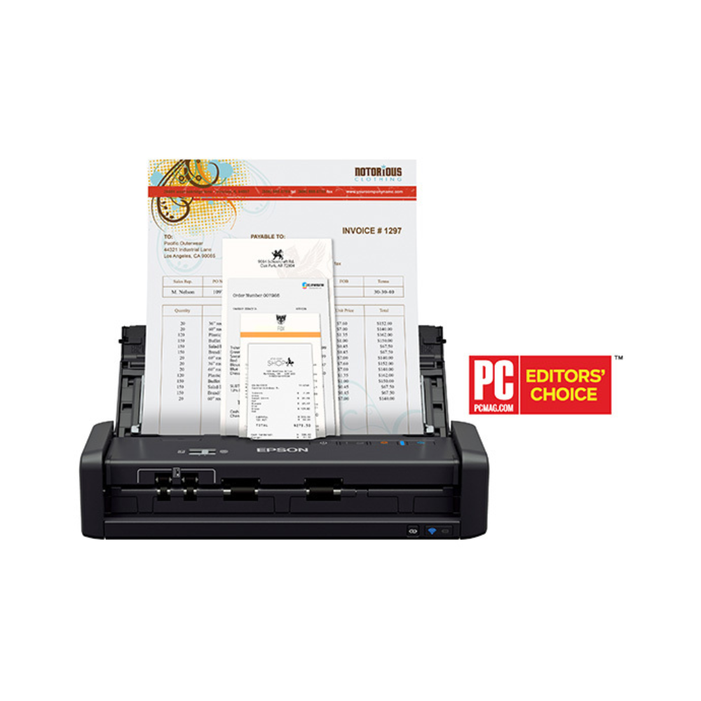 Escaner Epson Workforce ES-300W ADF de 20 Paginas hasta 25PPM 50IPM Duplex Conectividad USB y WiFi B11B242201