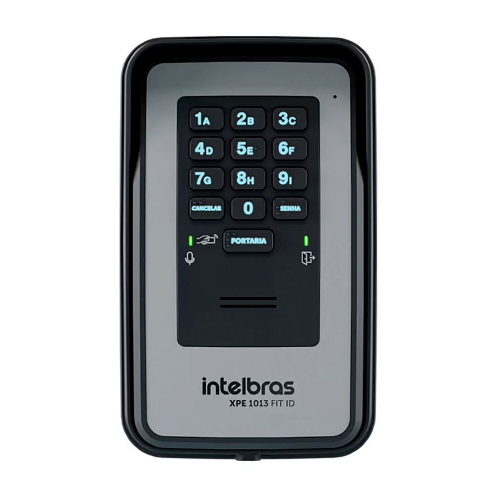 Portero Electronico Intelbras Universal XPE1013 Plus ID con 13 Teclas Luminosas Braile Marcacion DTMF Programacion hasta 10 Digitos Clave de Acceso Lector ID 4501307