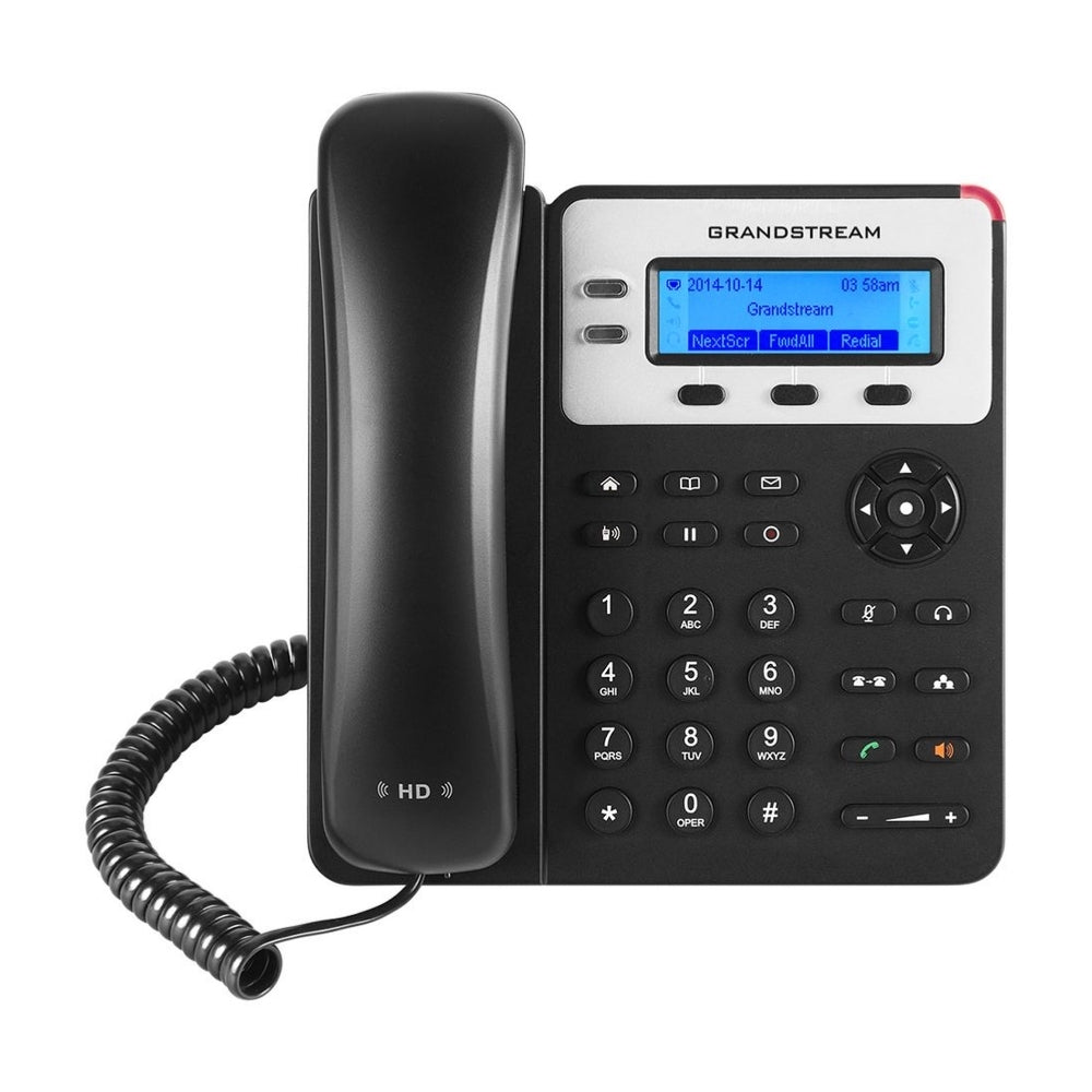 Telefono IP GranDStream 2 Lineas SIP 2 Puertos Ethernet 100Mbps Pantalla Matricial Conferencia 3 Vias Incluye Adaptador GXP1625