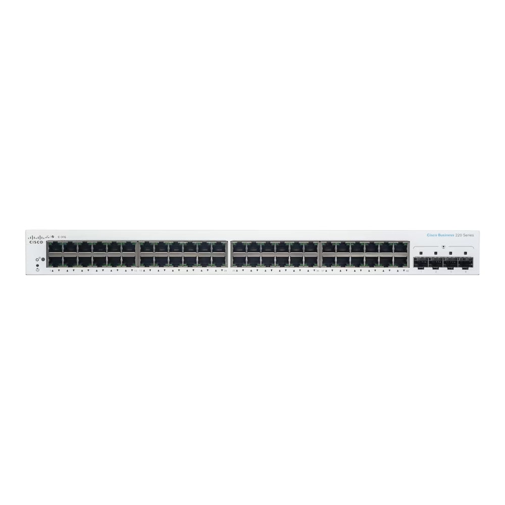Switch Cisco CBS220 Inteligente 48 Puertos GE PoE 4x1G SFP CBS220-48P-4G-NA