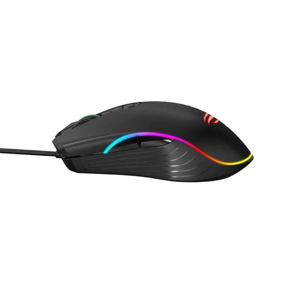Mouse Havit Gamer RGB Resolucion hasta 3200 DPI con 7 Botones Cable USB de 1.5 Metros MS1006