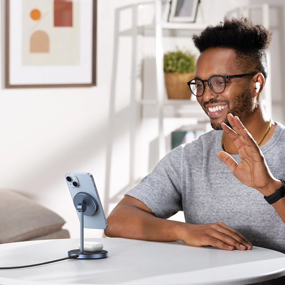 Soporte Ugreen de Carga Magnetica 2 en 1 con Cable USB-C Rotacion 360 Grados 90668