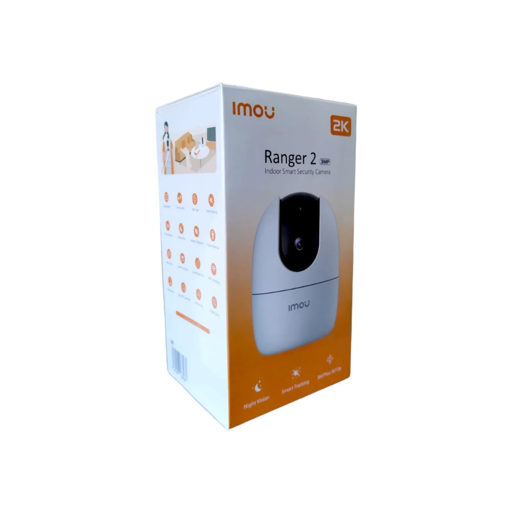 Camara Imou IP WiFi Ranger 2 3MP Rastreo Inteligente Deteccion IA Sirena Integrada Audio 2 Vias 1 Puerto RJ45 Micro SD hasta 256GB Lente 3.6mm IPC-A32EN-L-IMOU
