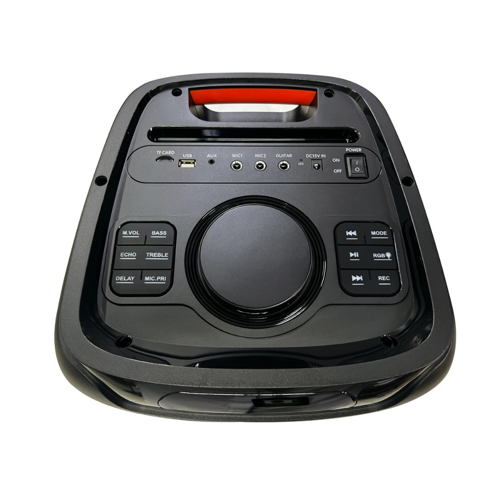 Altavoz Havit RGB tipo Torre Altura 69cm Potencia 50 Watts Bateria hasta 8 Horas Funciones BT USB TF Radio FM Aux Mic Jack Incluye Microfono y Control Remoto SQ120BT-EU