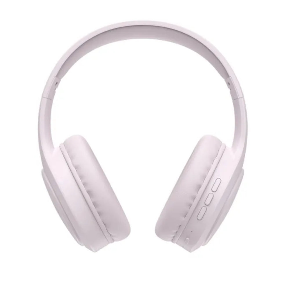 Audifonos Havit Bluetooth Bateria hasta 22 Horas Bluetooth 5.1 Diseño Ajustable y Plegable Puerto USB-C color Rosado H633BT-P